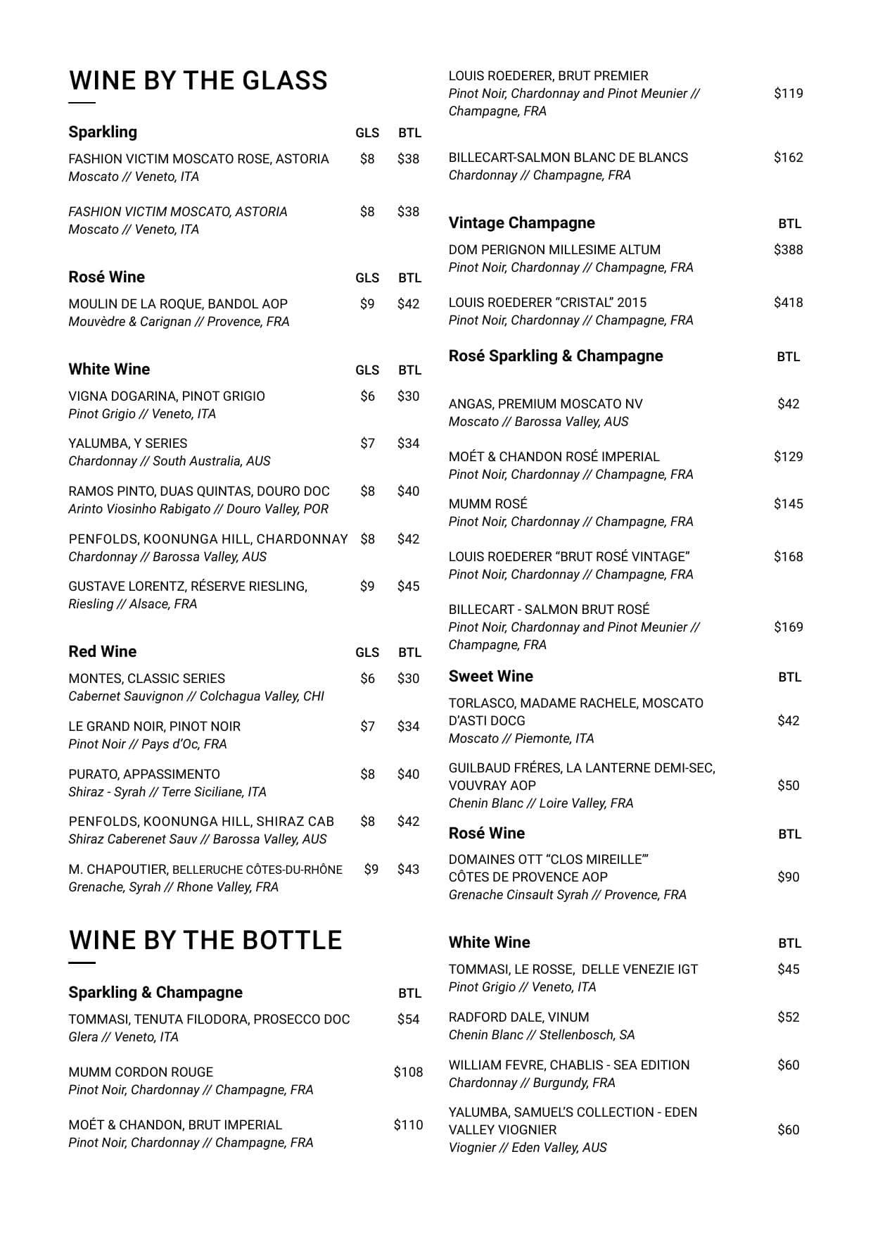 Wine & Champagne